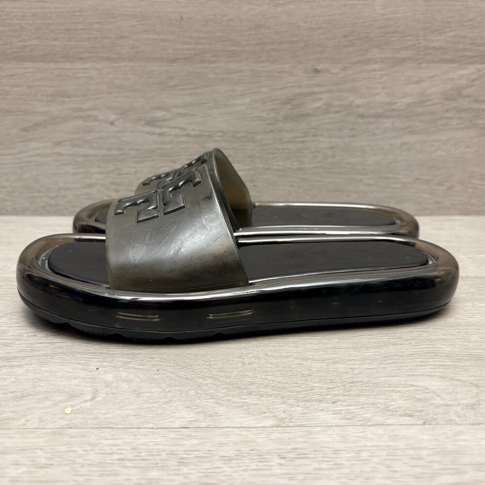Tory Burch Bubble Jelly Slide Sandal Perfect Black Women’s Size 6B - Picture 5 of 9